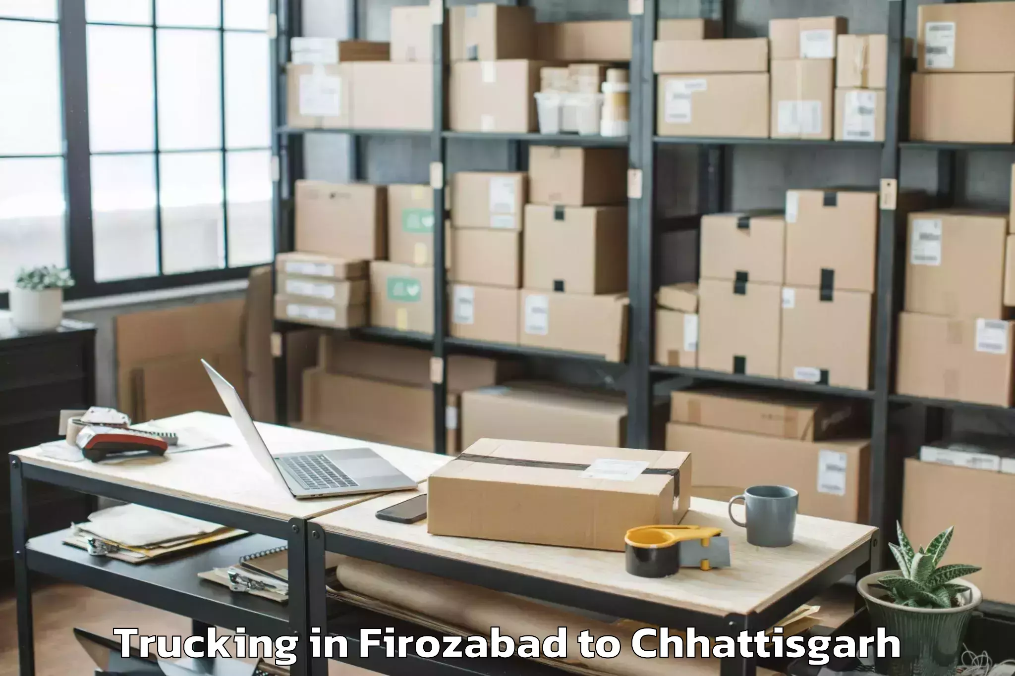 Firozabad to Sonhat Trucking Booking